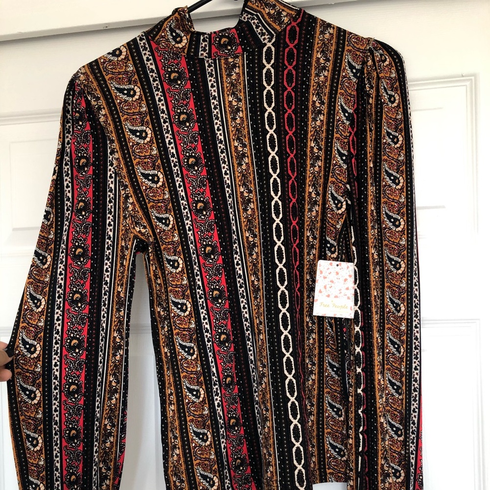 Free people paisley print top